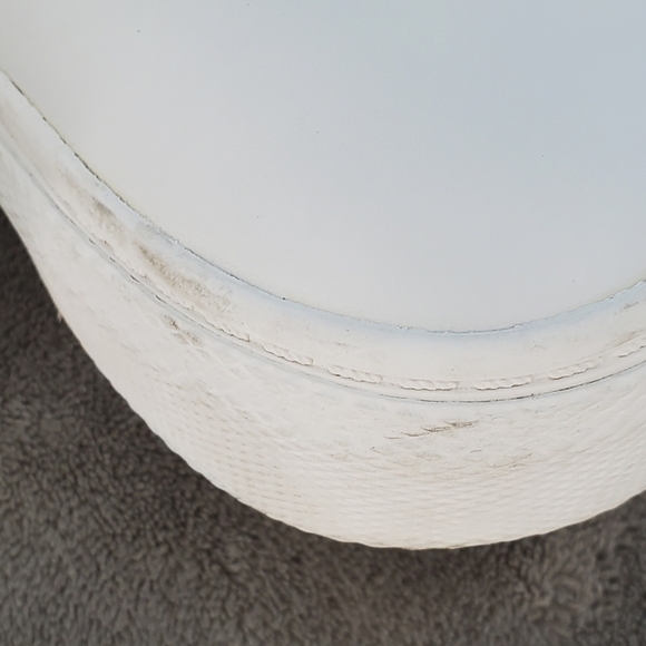 Tretorn white sneakers with gold sparkle heel 9.5 - Picture 8 of 11